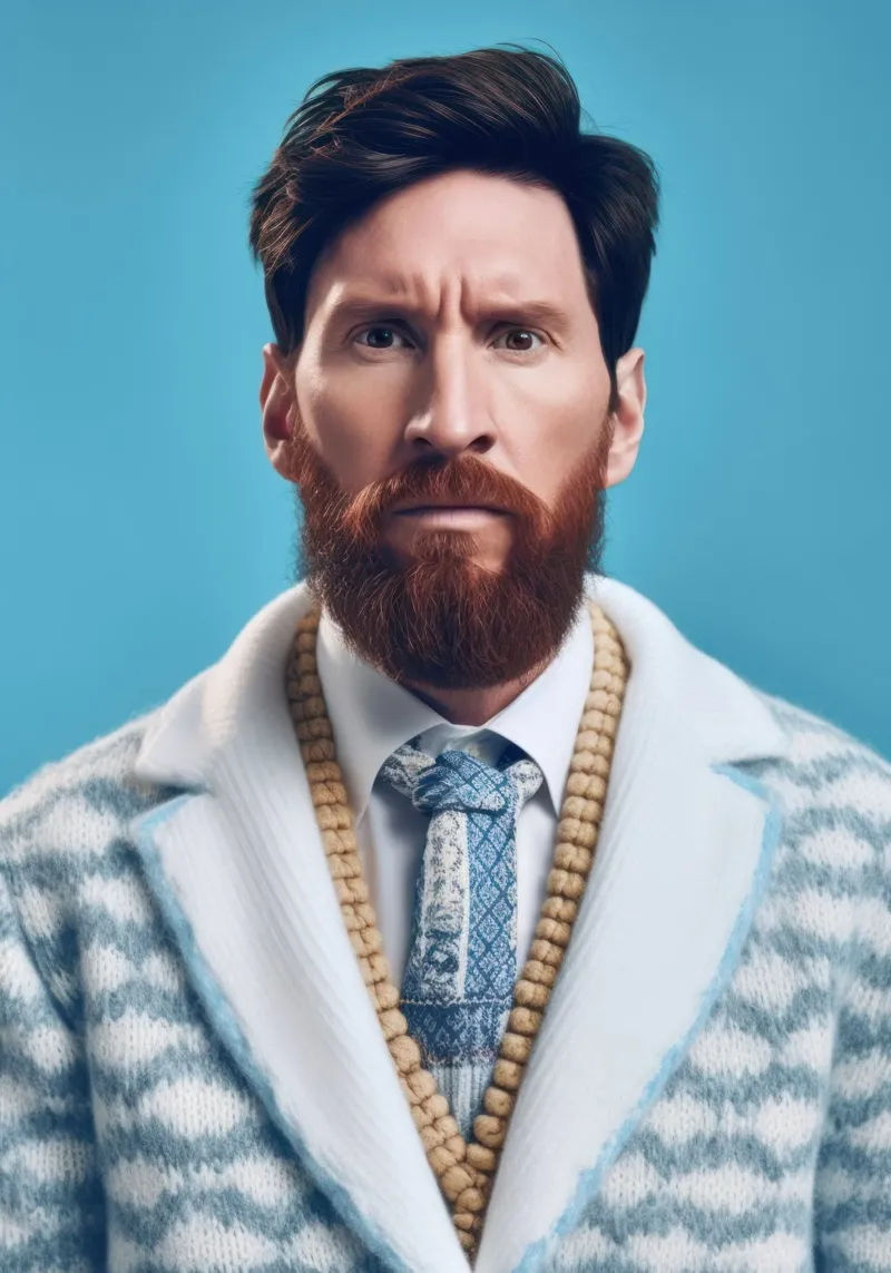 Lionel Messi Fashion Art poster da Lootprint