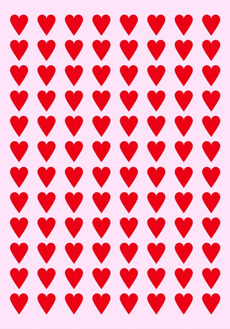 hearts alu-dibond by lookingforsunrays