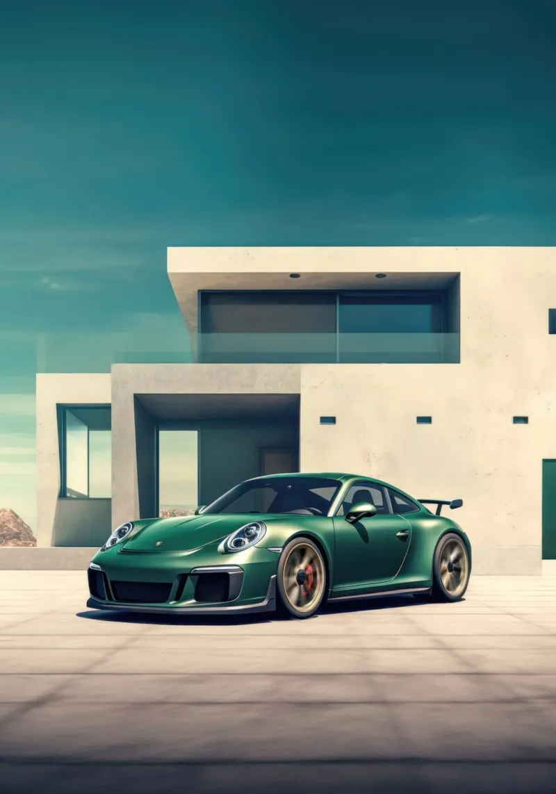 Porsche 911 Turbo carta hahnemühle da Lootprint