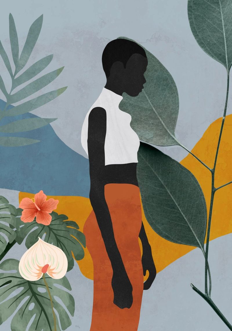 Tropical Girl 5 poster by ThingDesign