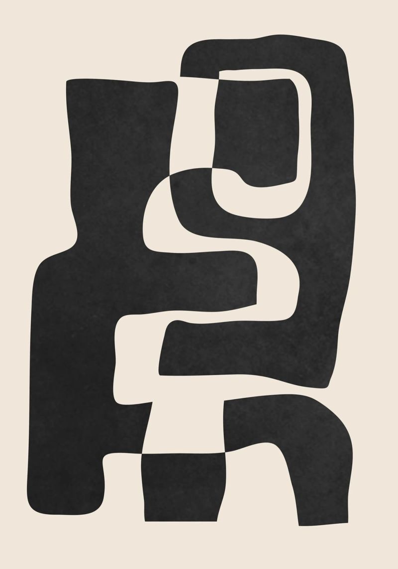 Abstrakte Kunst 55 Leinwand von ThingDesign