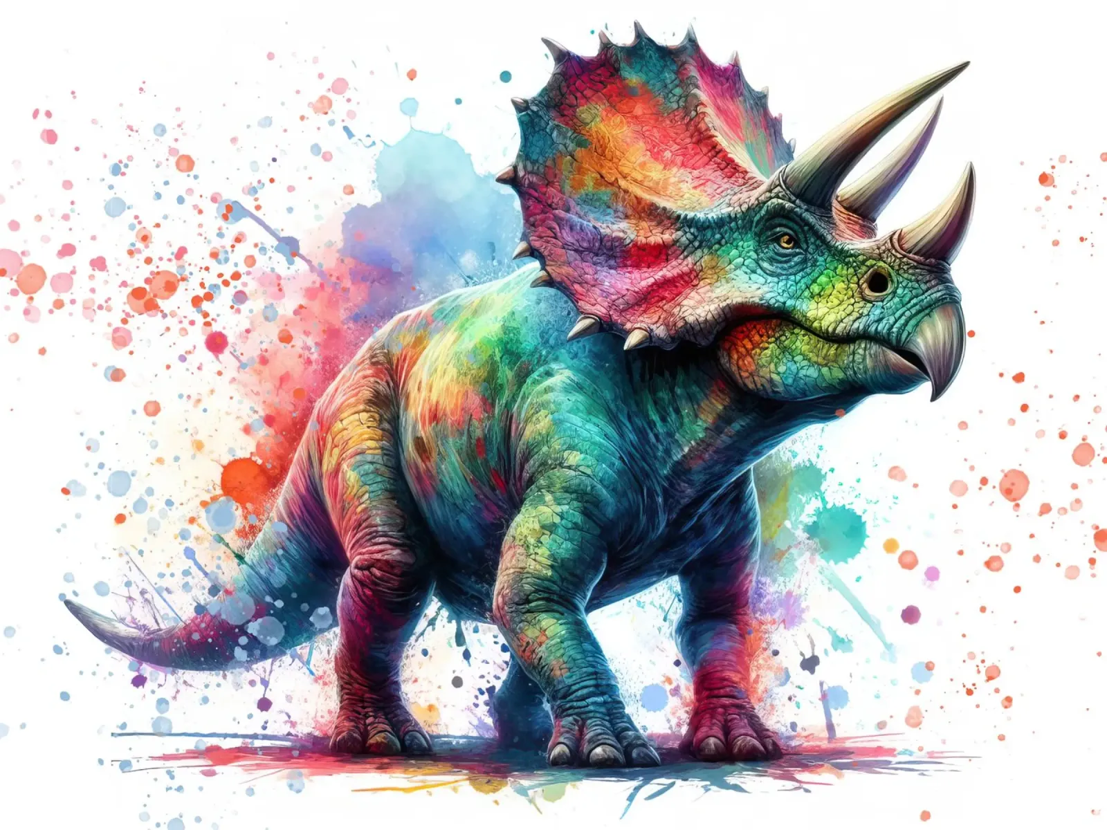 Dinosauro ad acquerello carta hahnemühle da 🎁 ARTVI-SHOP