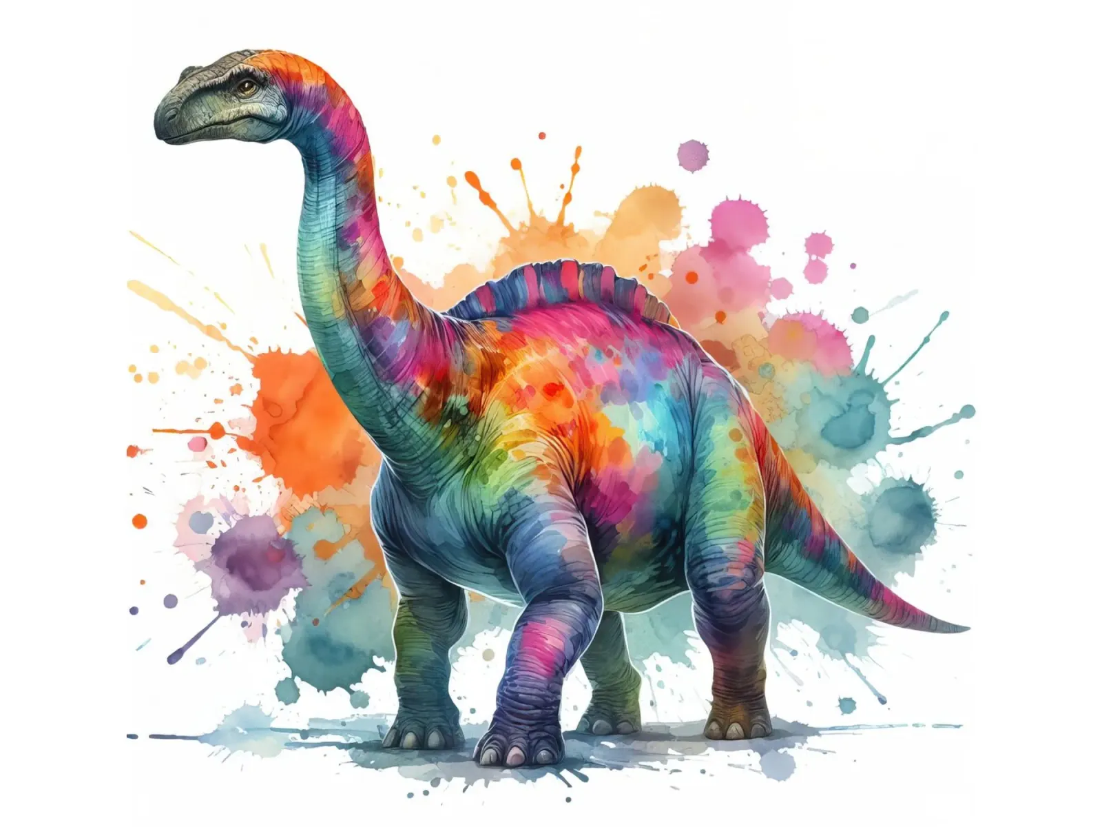 Dinosauro ad acquerello pellicola backlit da ARTVI-SHOP