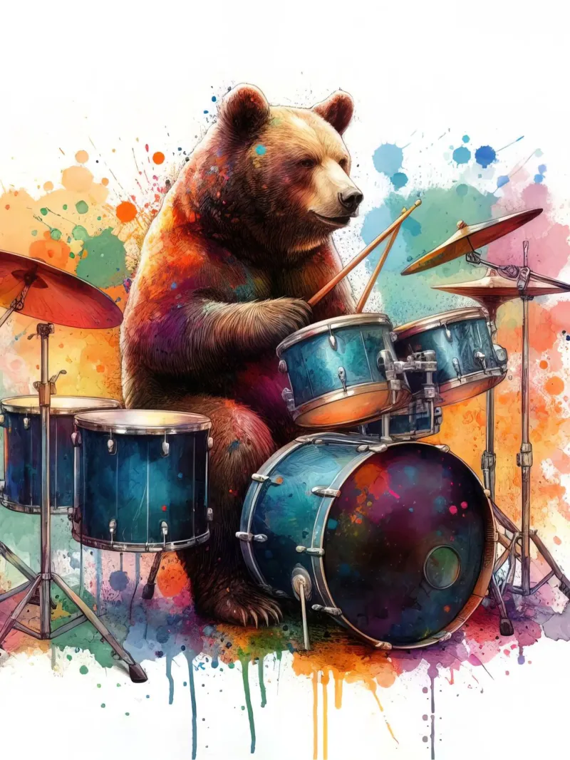 Orso in concerto pellicola backlit da ARTVI-SHOP