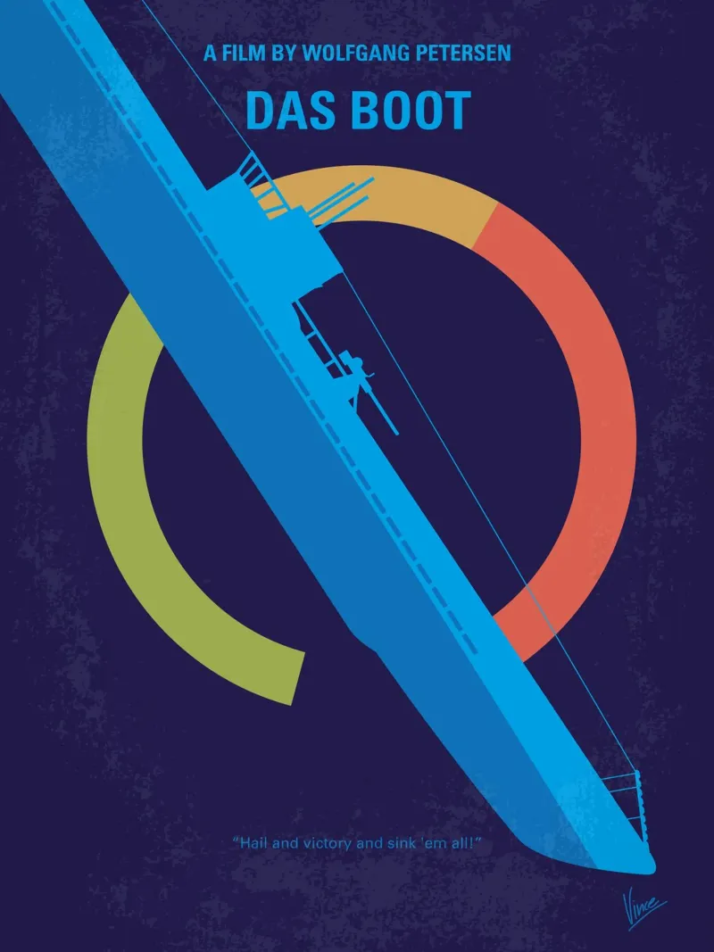 No553 My Das Boot minimal movie poster alluminio dibond da Chungkong