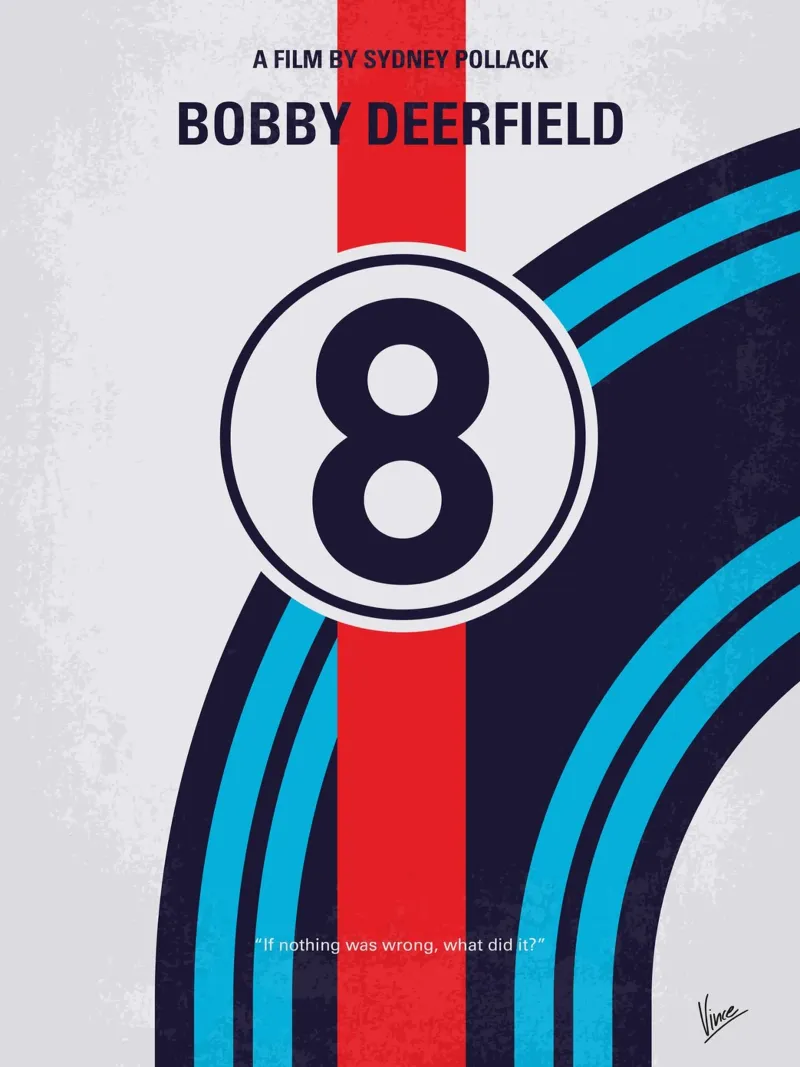 No565 My Bobby deerfield minimal movie poster acrylic glass by Chungkong