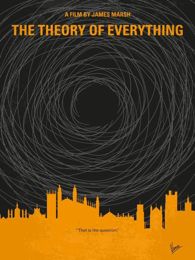 No568 My The theory of everything minimal movie poster poster con telaio in alluminio da Chungkong
