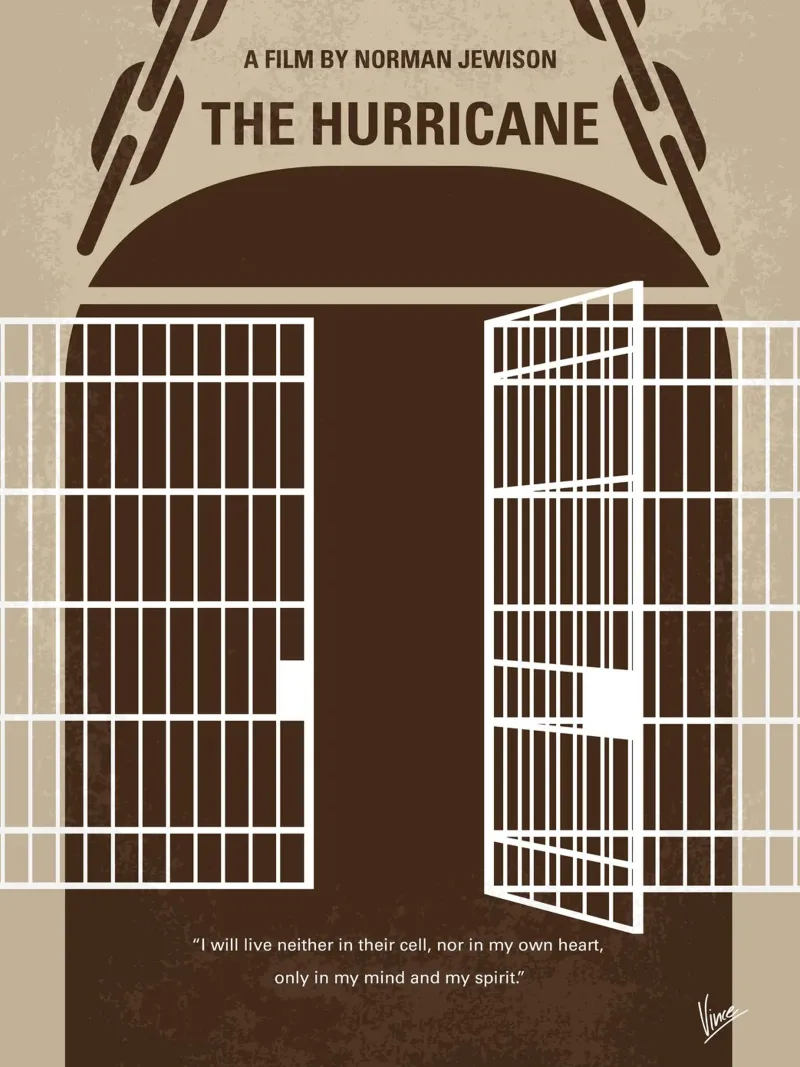 No570 My The Hurricane minimal movie poster plexiglass da Chungkong