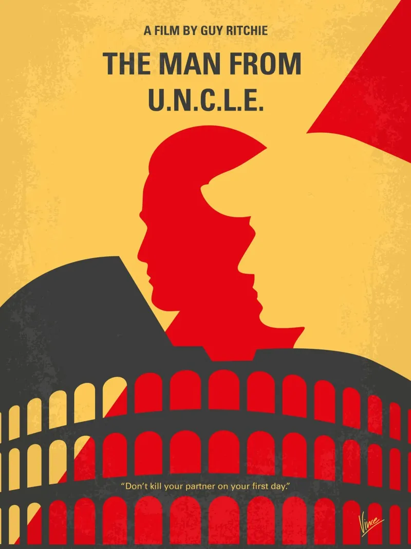 No572 My Man from UNCLE minimal movie poster poster da Chungkong