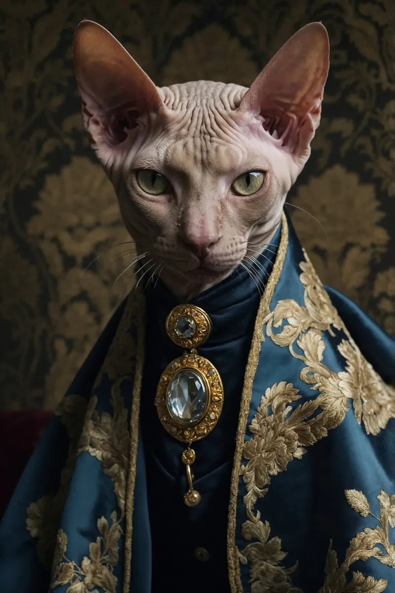 Duchessa Sphynxia - L'enigmatico felino reale poster da Beasts of Nobility