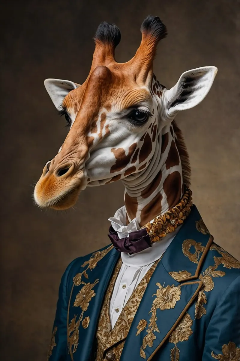 Lord Tallspire – The Grand Giraffe of Grace poster by Beasts of Nobility