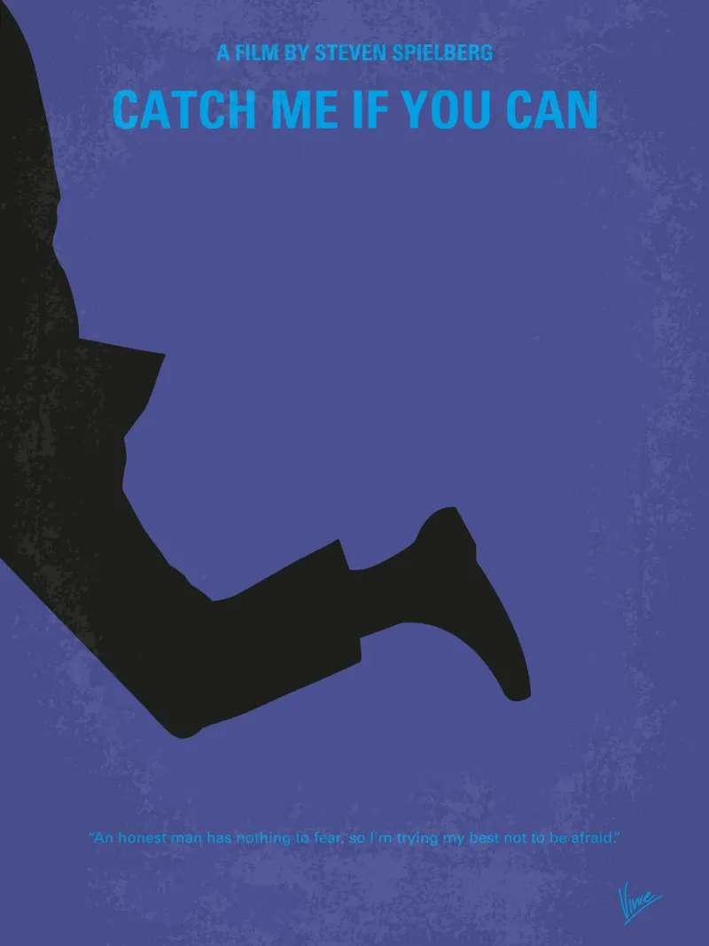 No592 My Catch Me If You Can minimal movie poster poster da Chungkong