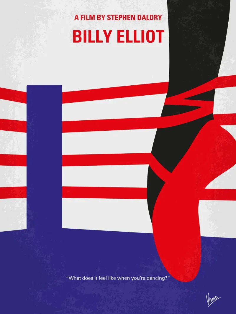 No597 My Billy Elliot minimal movie poster hahnemühle de Chungkong