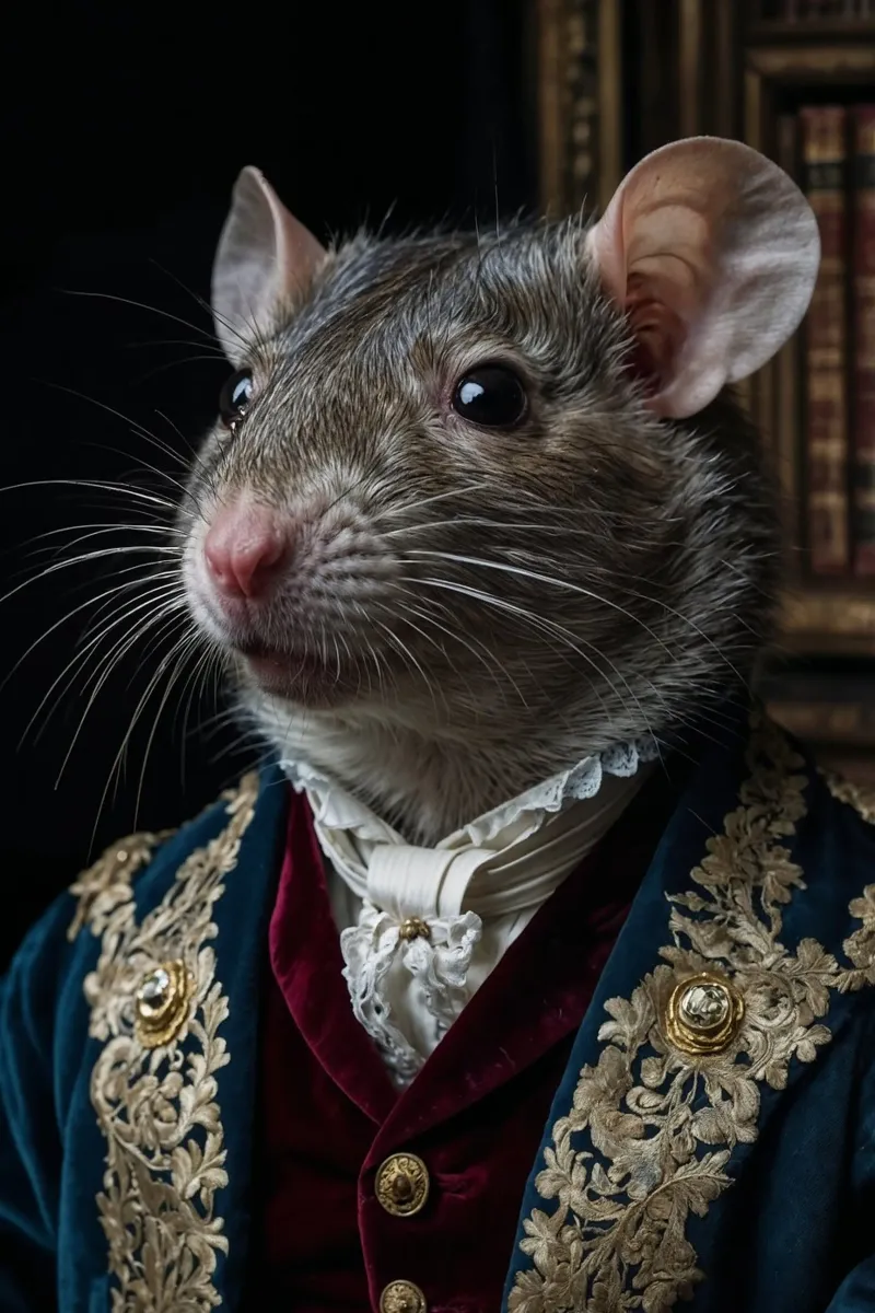Lord Whiskerton - El sabio roedor erudito hahnemühle de Beasts of Nobility