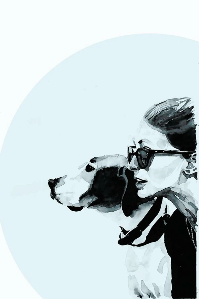 Fashionable Blue poster by Mathilde Olsen