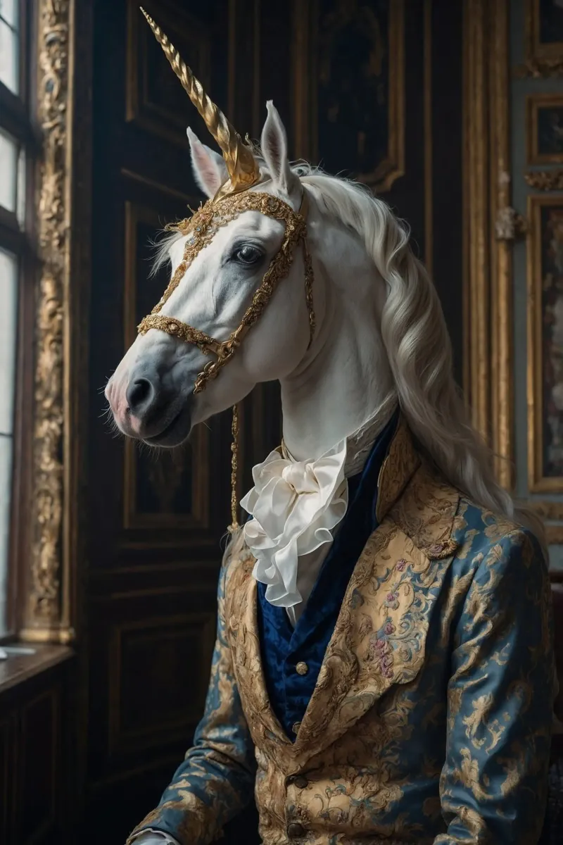 Signore Aureliano - Il maestoso unicorno plexiglass da Beasts of Nobility