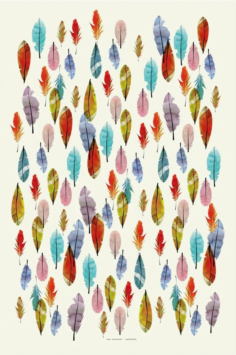 Feathers alluminio dibond da The Wall Shop