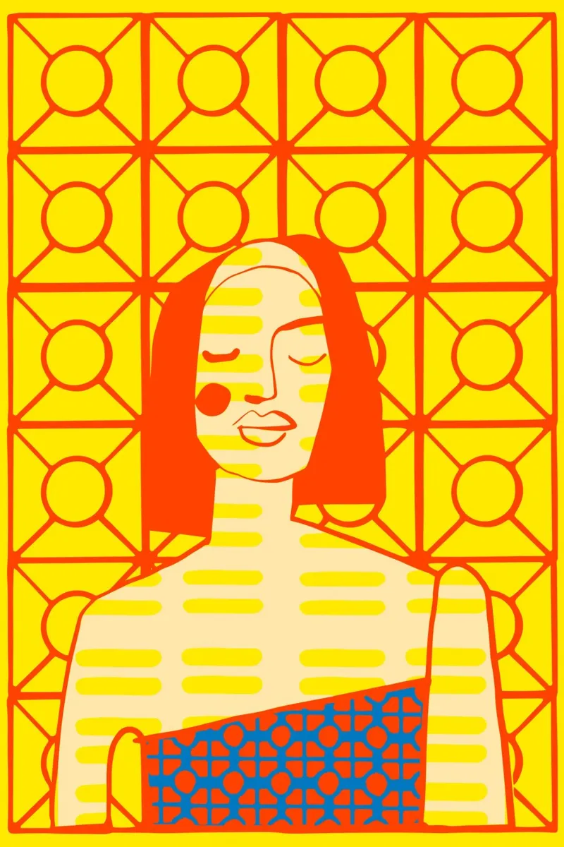 Mango gelb Poster von Portraits