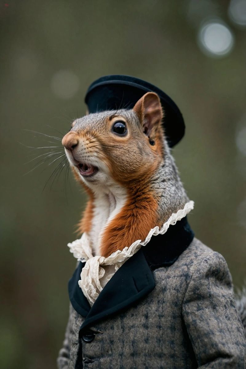 Sir Cedric Squirrel - L'affascinante gentiluomo della foresta plexiglass da Beasts of Nobility