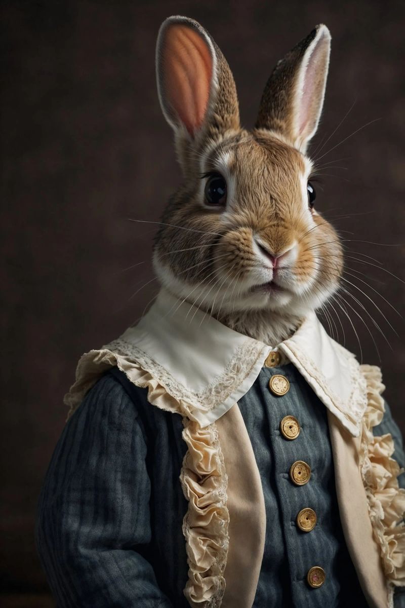 Lady Flopsy – The Graceful Rabbit poster by Beasts of Nobility