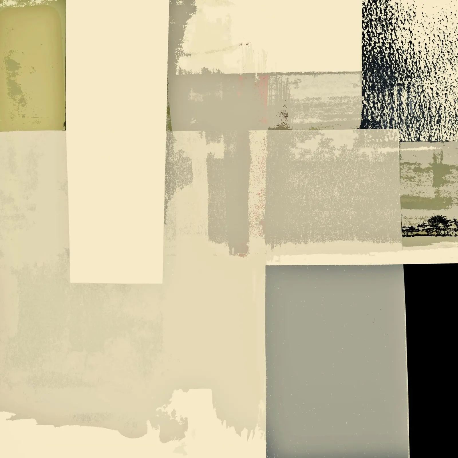 abstract minimalist collage 2 carta hahnemühle da IRIS LEHNHARDT FINE ART