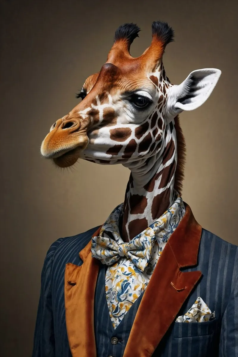 The Dashing Giraffe – Elegance with a View canvas by Beasts of Nobility