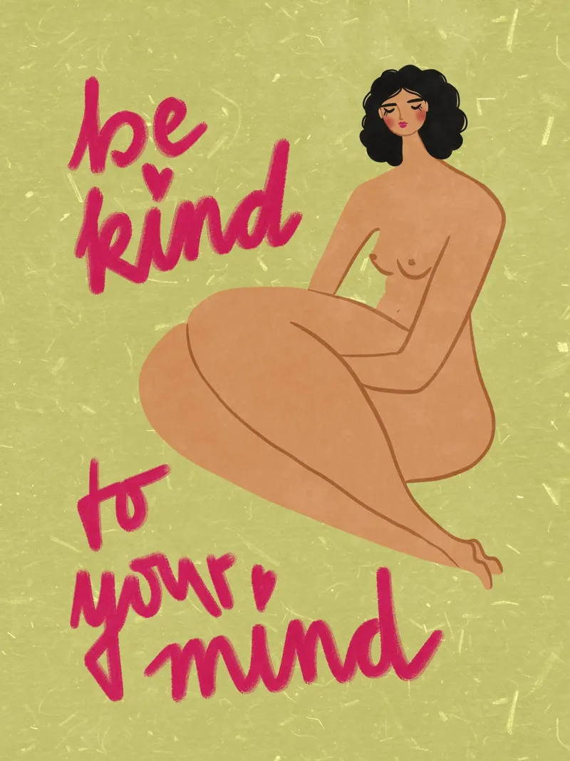 Be kind to your mind pellicola backlit da Illustration Raissa Oltmanns