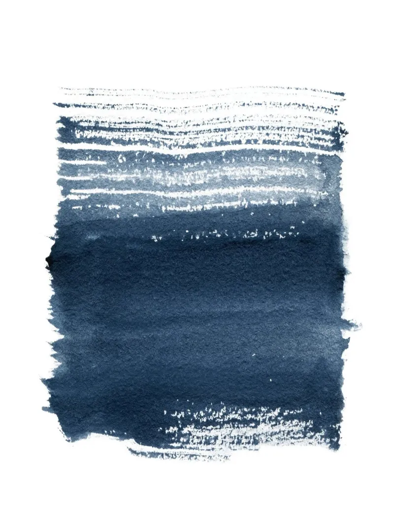 Just Indigo 1 | Minimalist Watercolor Abstract alluminio dibond da sabidussi