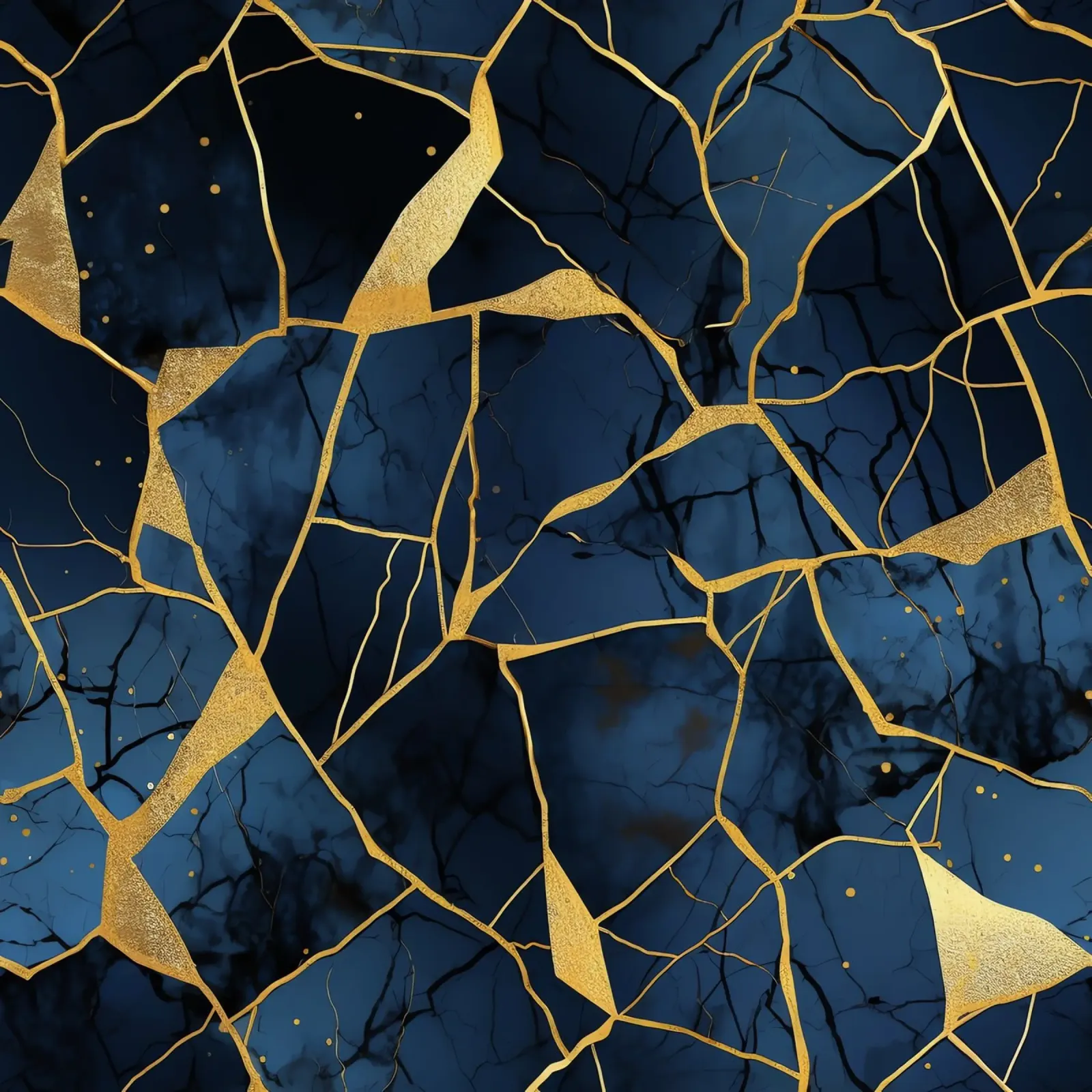 Art Kintsugi doré pellicola backlit da Théïa's Fantasia World