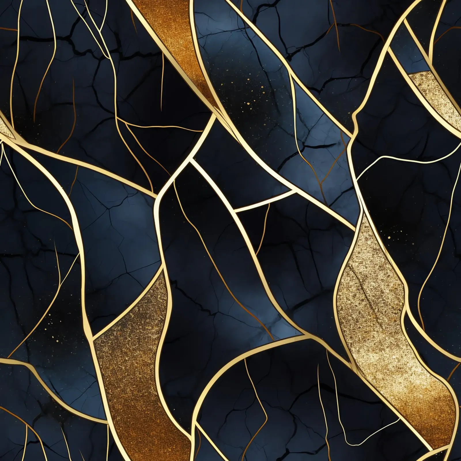 Art Kintsugi doré pellicola backlit da Théïa's Fantasia World