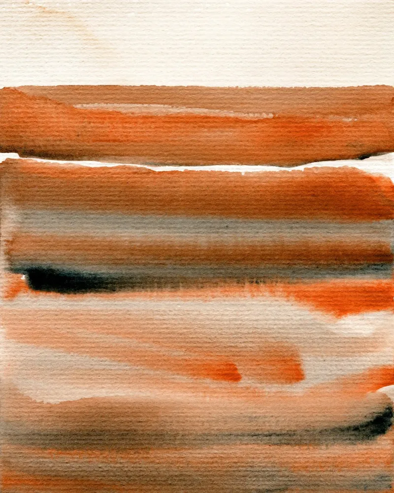 Just Autumn | Watercolor Abstract alluminio dibond da sabidussi