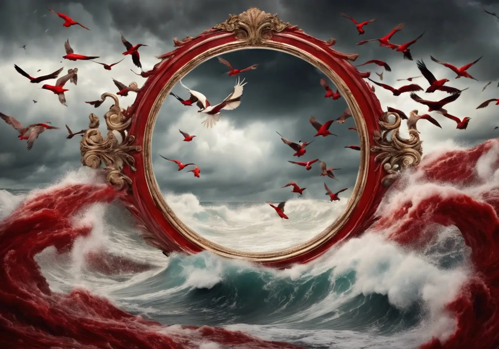 birds poster with plastic frame by kimmindmuse