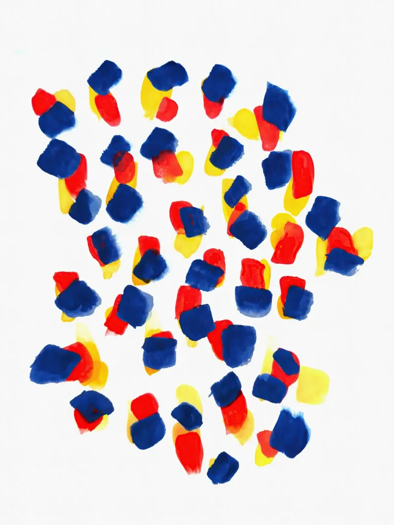 Red Yellow Blue Acryl-Glas von sabidussi