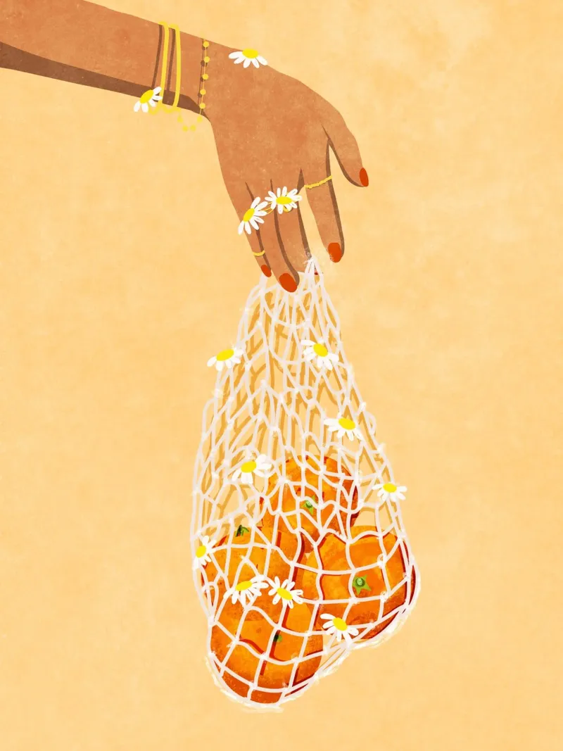 Fresh Oranges pellicola backlit da Illustration Raissa Oltmanns