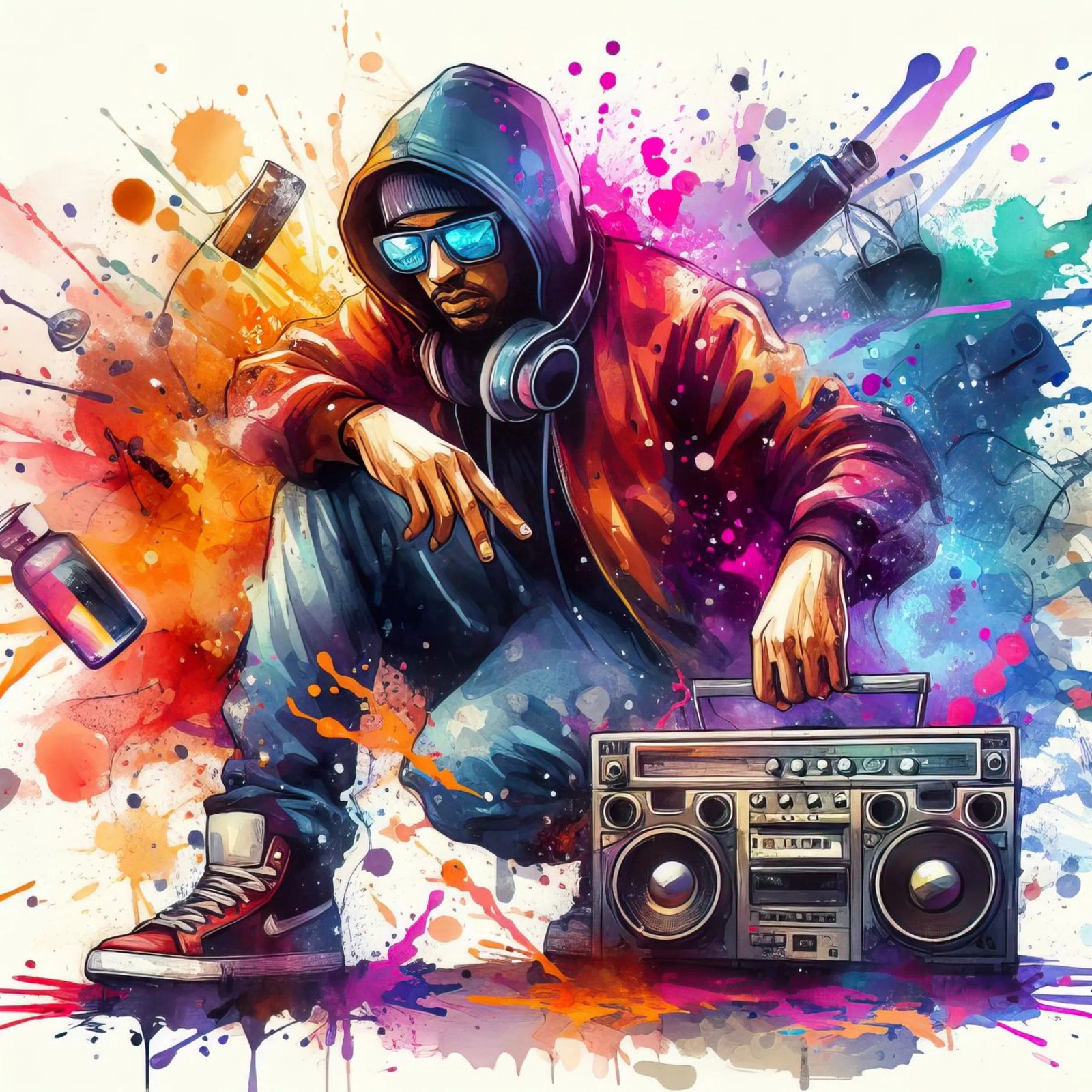 junger Rapper Poster von ARTVI-SHOP