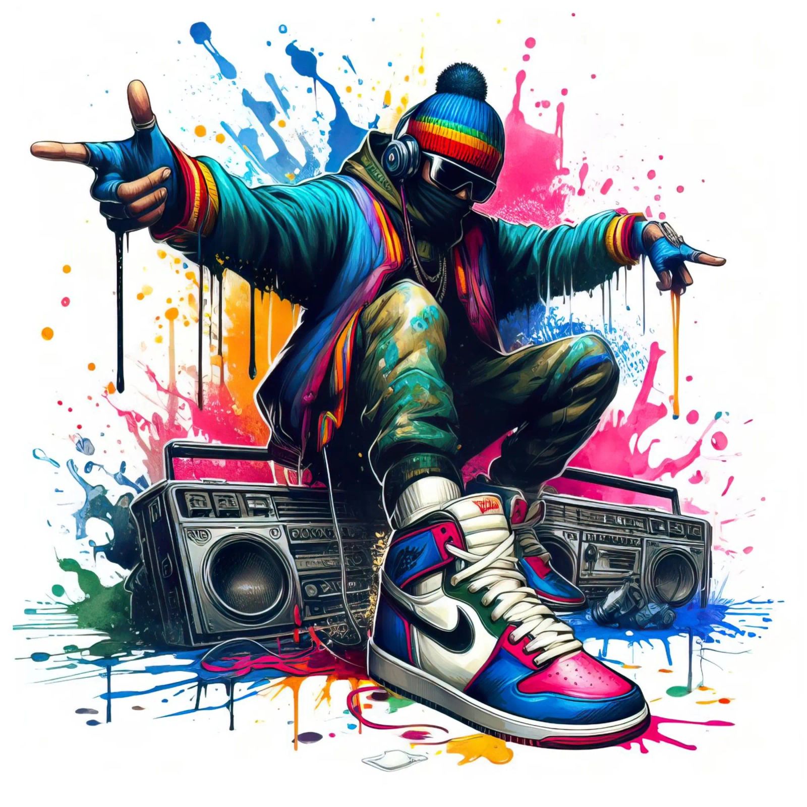 junger Rapper Poster von ARTVI-SHOP