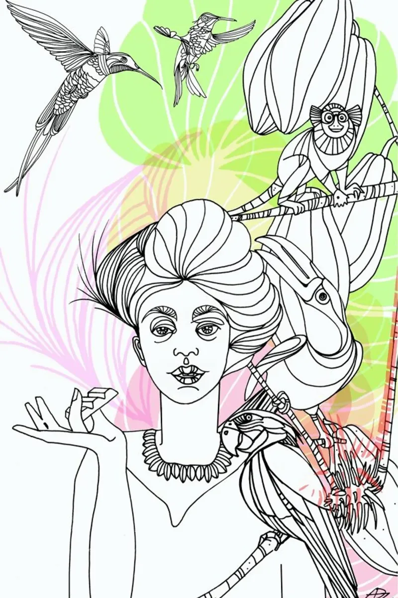 Urban Cacao - Queens & Dandies canvas by Anja Denz
