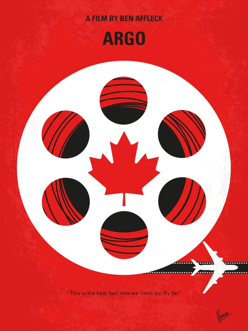 No606 My Argo minimal movie poster poster con telaio in alluminio da Chungkong