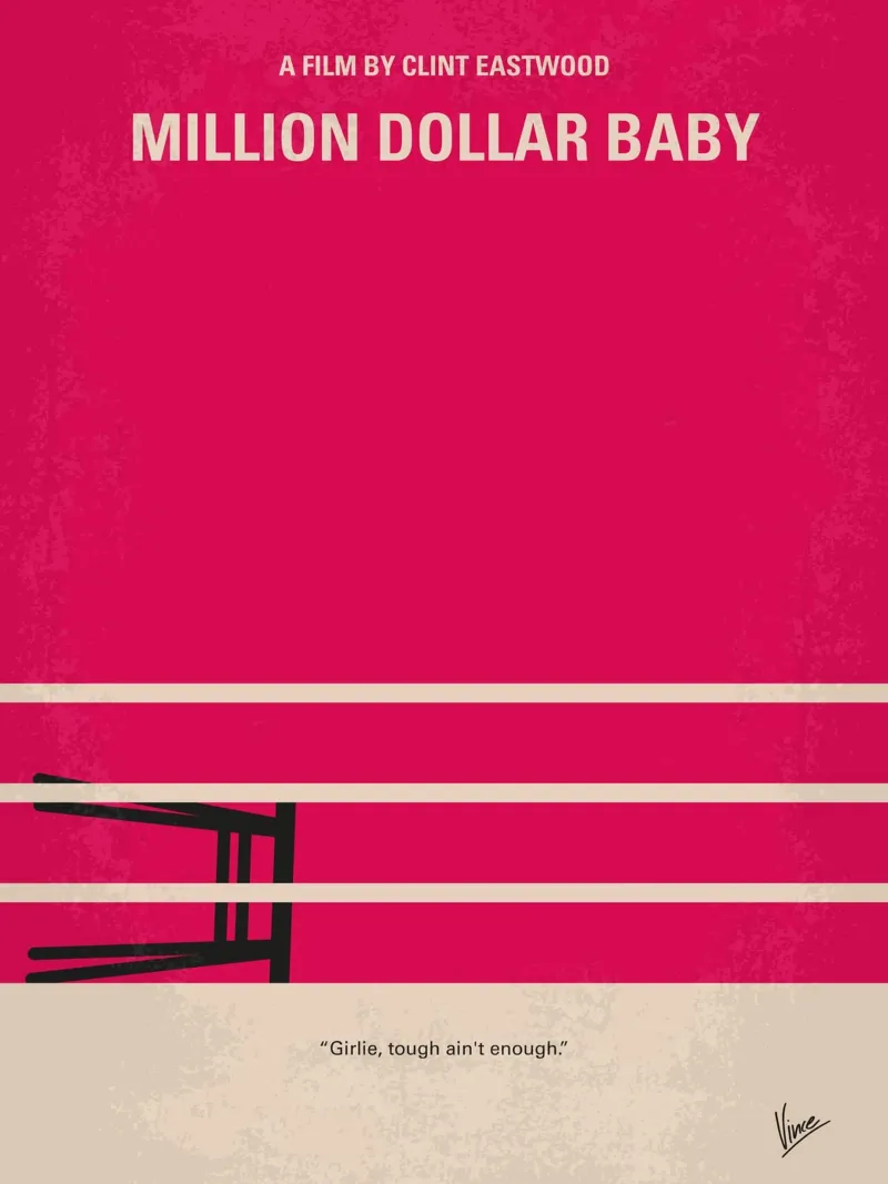 No613 My Million Dollar Baby minimal movie poster placa de forex de Chungkong