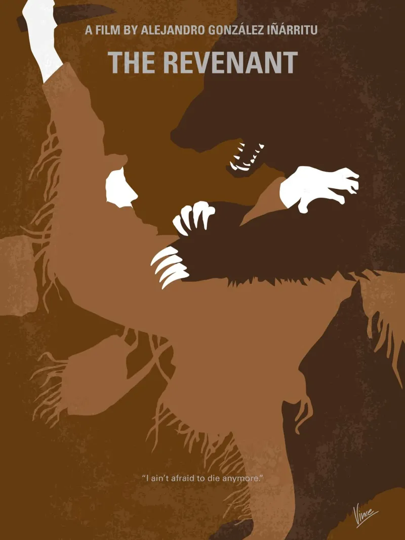 No623 My The Revenant minimal movie poster carta hahnemühle da Chungkong