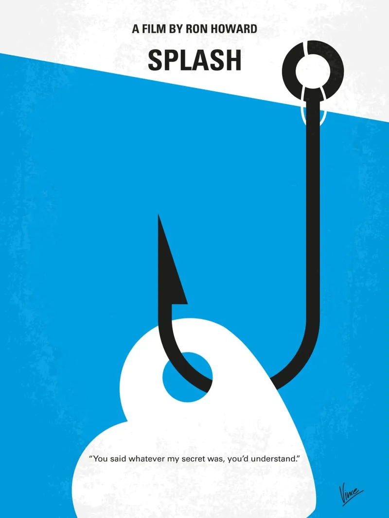No625 My Splash minimal movie poster plexiglass da Chungkong