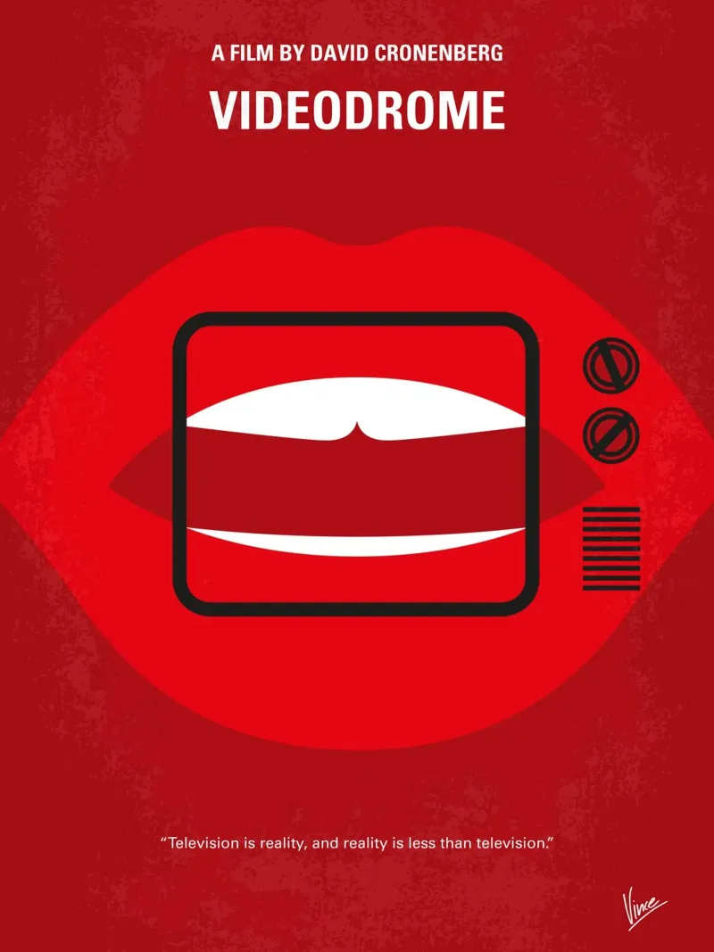 No626 My Videodrome minimal movie poster poster da Chungkong