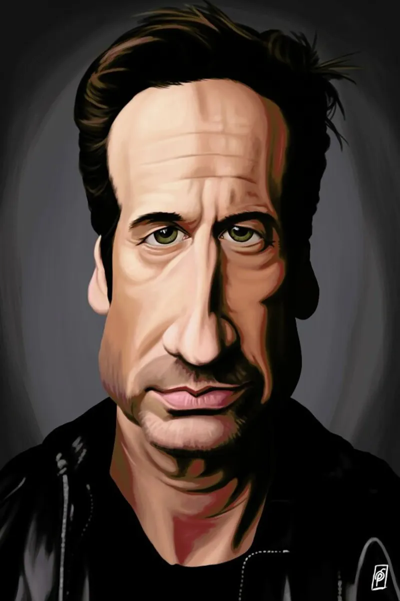 David Duchovny pellicola backlit da Rob Art | Illustration