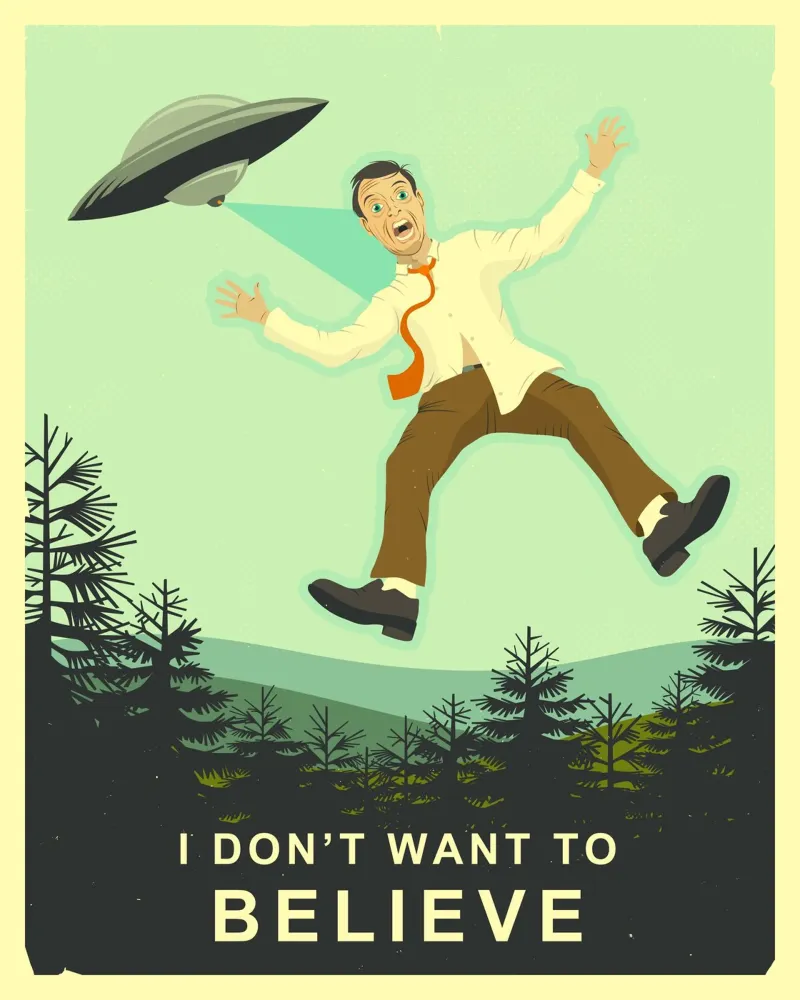 I Don't Want To Believe hahnemühle by Jazzberry Blue
