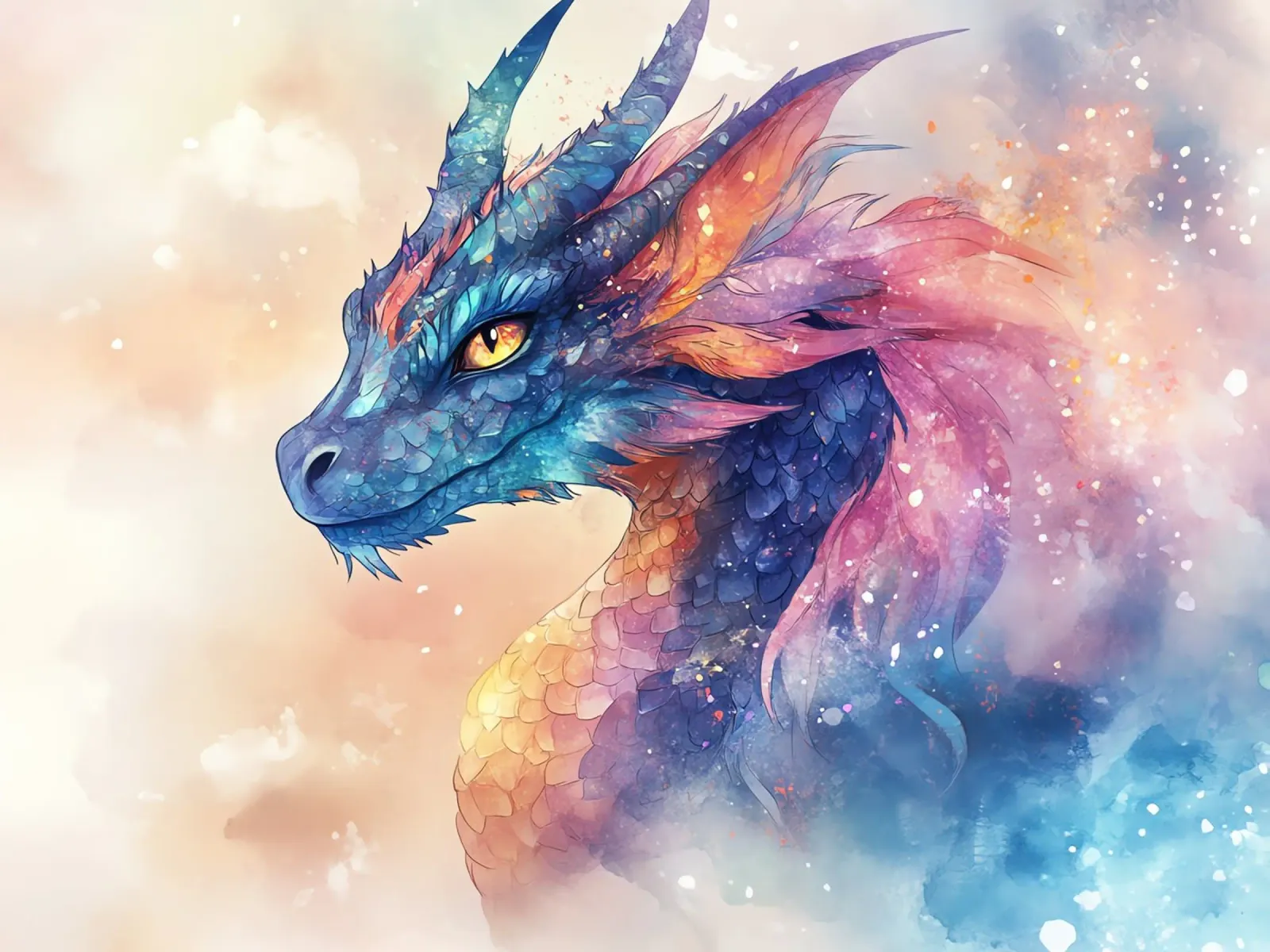 Dragon hahnemühle by Théïa's Fantasia World