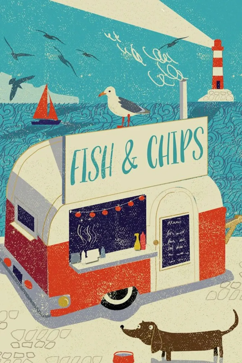 Fish and Chips pellicola backlit da Rocket68