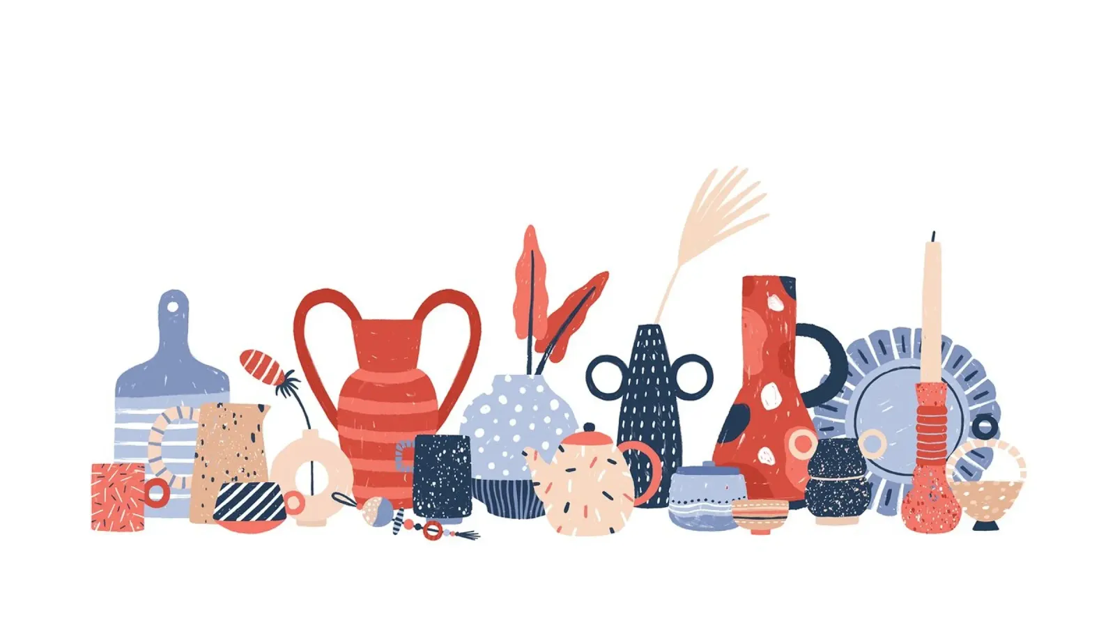 Pottery poster con telaio in legno da artographieHome
