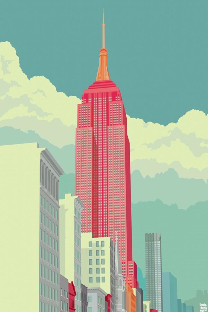 5th Avenue New York City poster de Remko Heemskerk