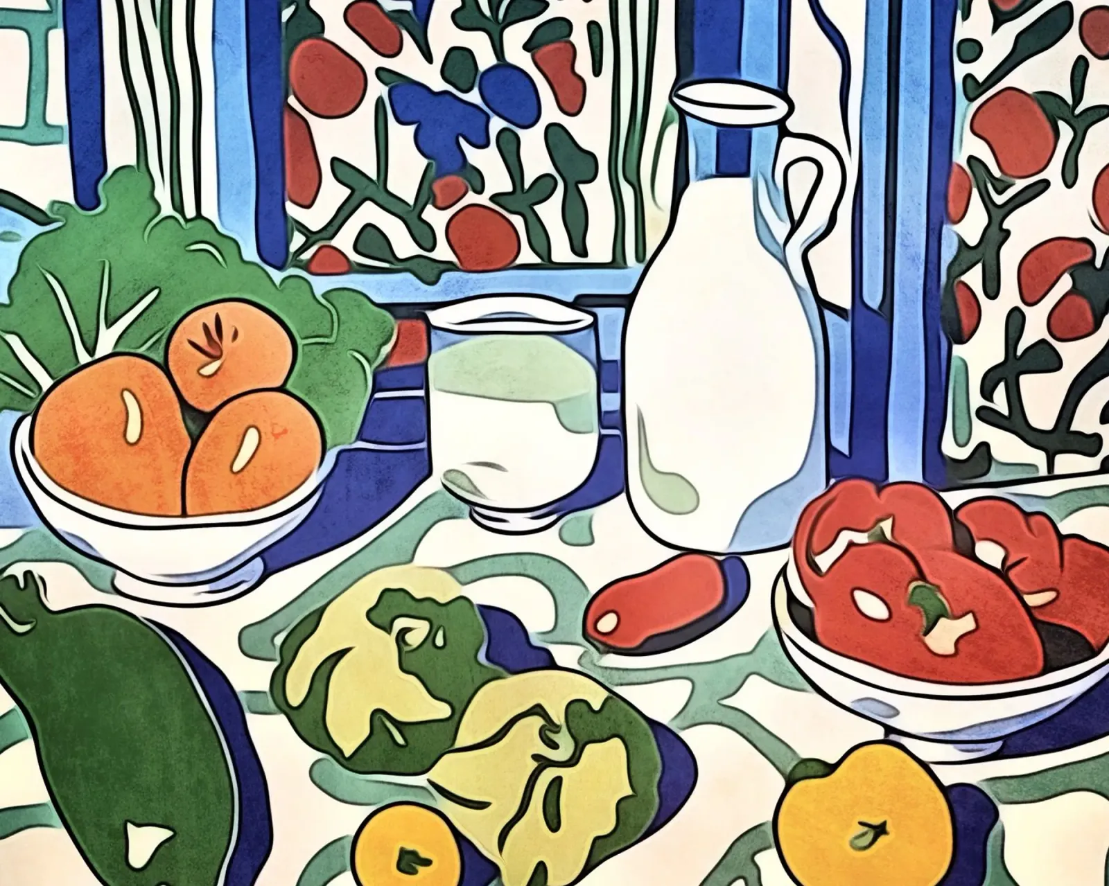 Frutta e verdura sul tavolo della cucina pellicola backlit da ZAMART