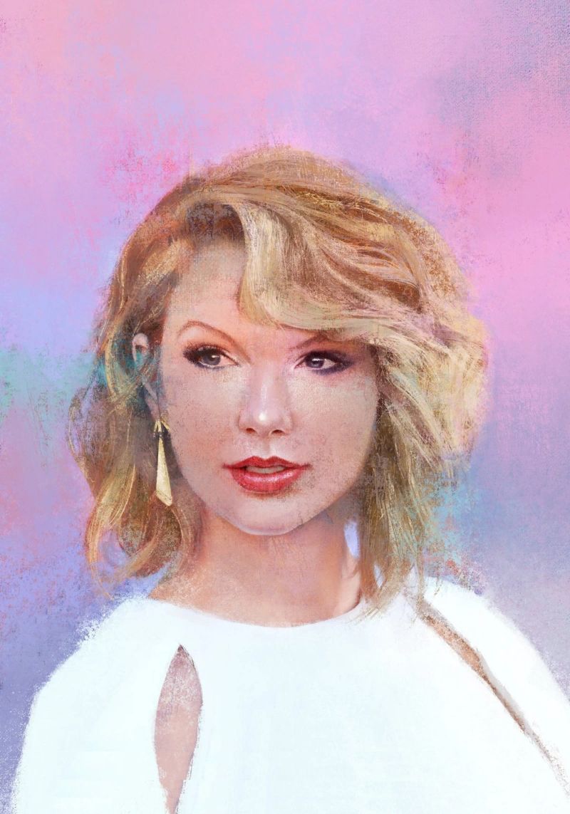 Taylor Swift - Cantastorie senza paura pellicola backlit da Artascy Art